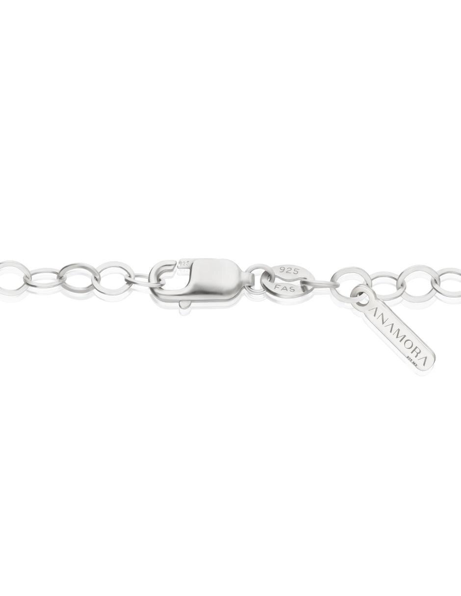 Pulsera de plata acabado liso 3