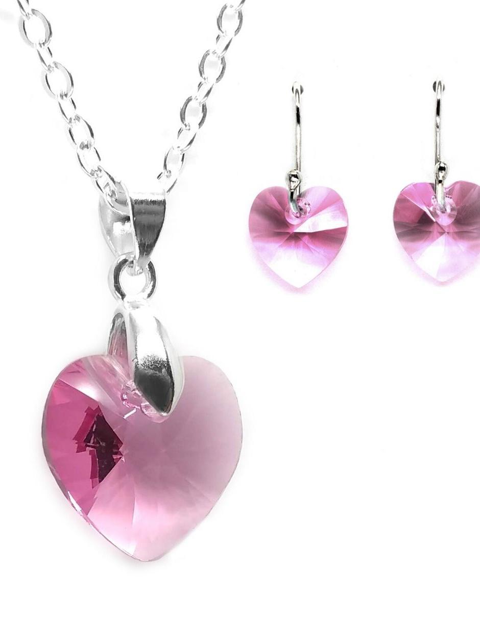 Aretes y collar Zvezda p 925 cristal