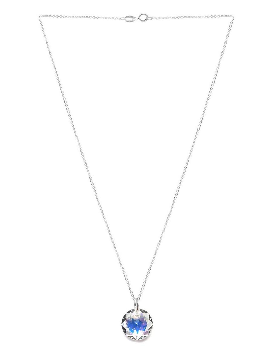 Aretes y collar p 925 cristal 3
