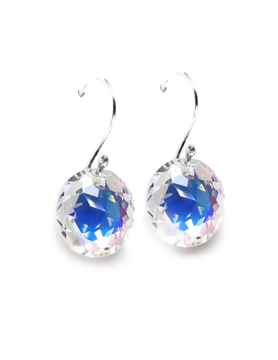 Aretes y collar p 925 cristal 4