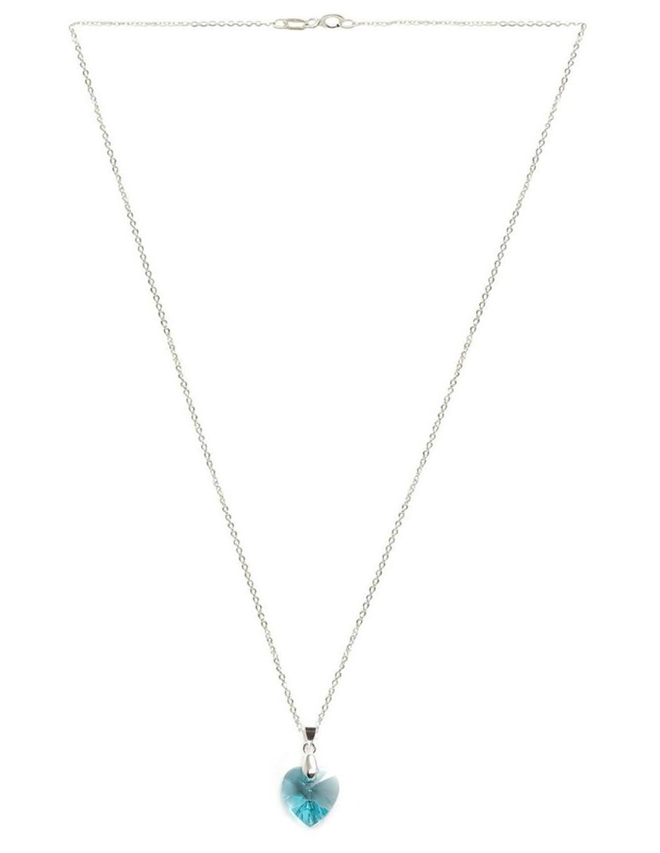 Aretes y collar p 925 cristal 2