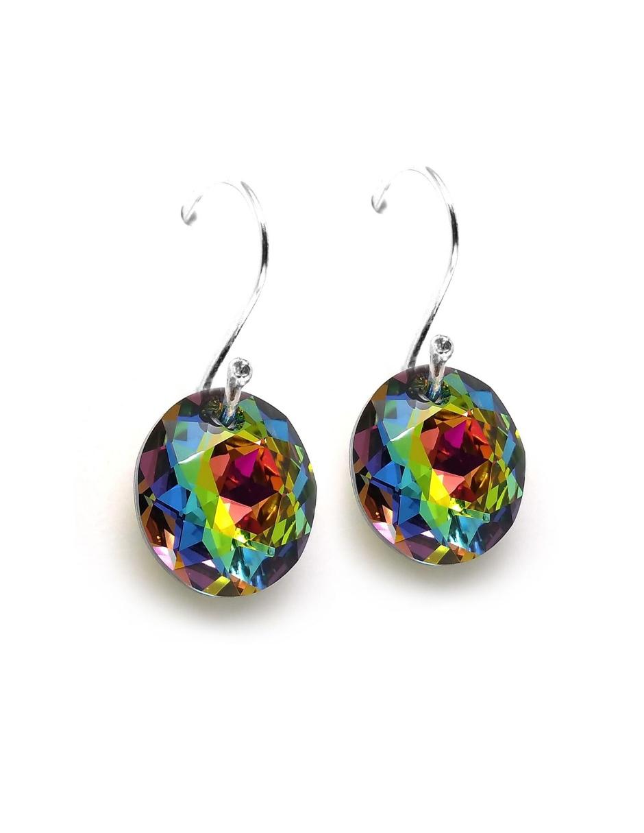 Aretes y collar p 925 cristal 2