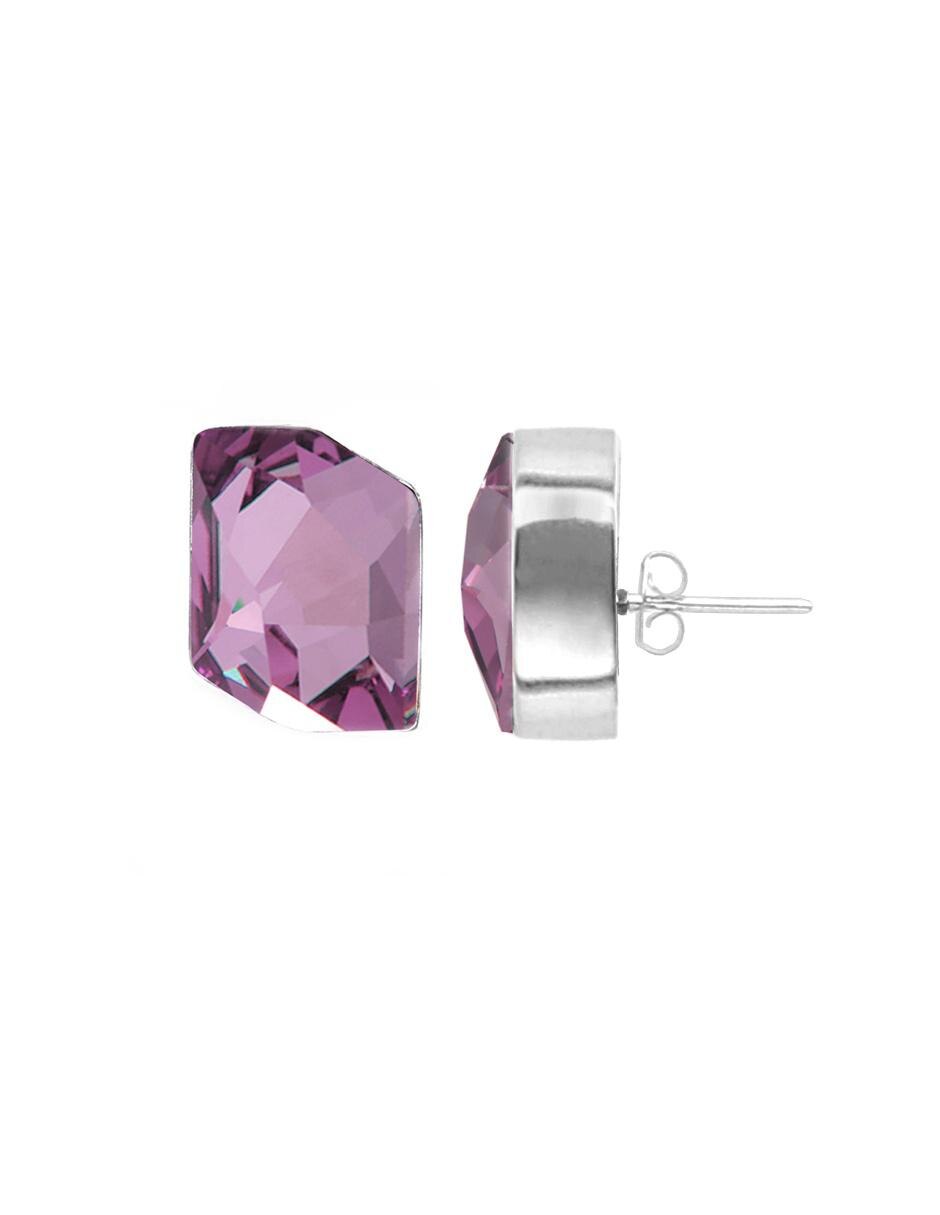 Broqueles de plata con acabado brillante cristal 4