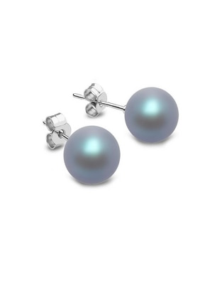 Broqueles de plata con acabado lustre perla Broqueles de plata con acabado lustre perla