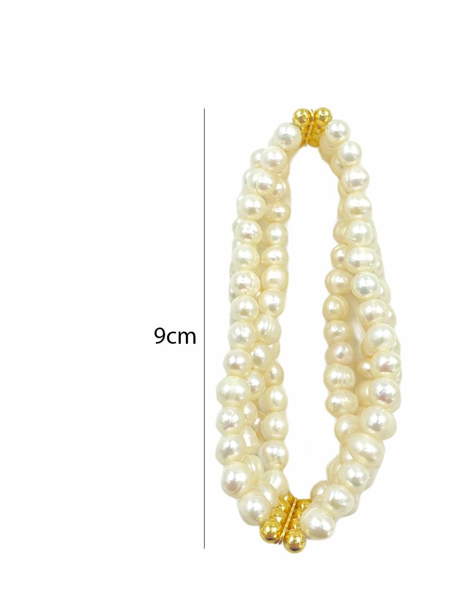 Pulsera con perla acabado liso 2