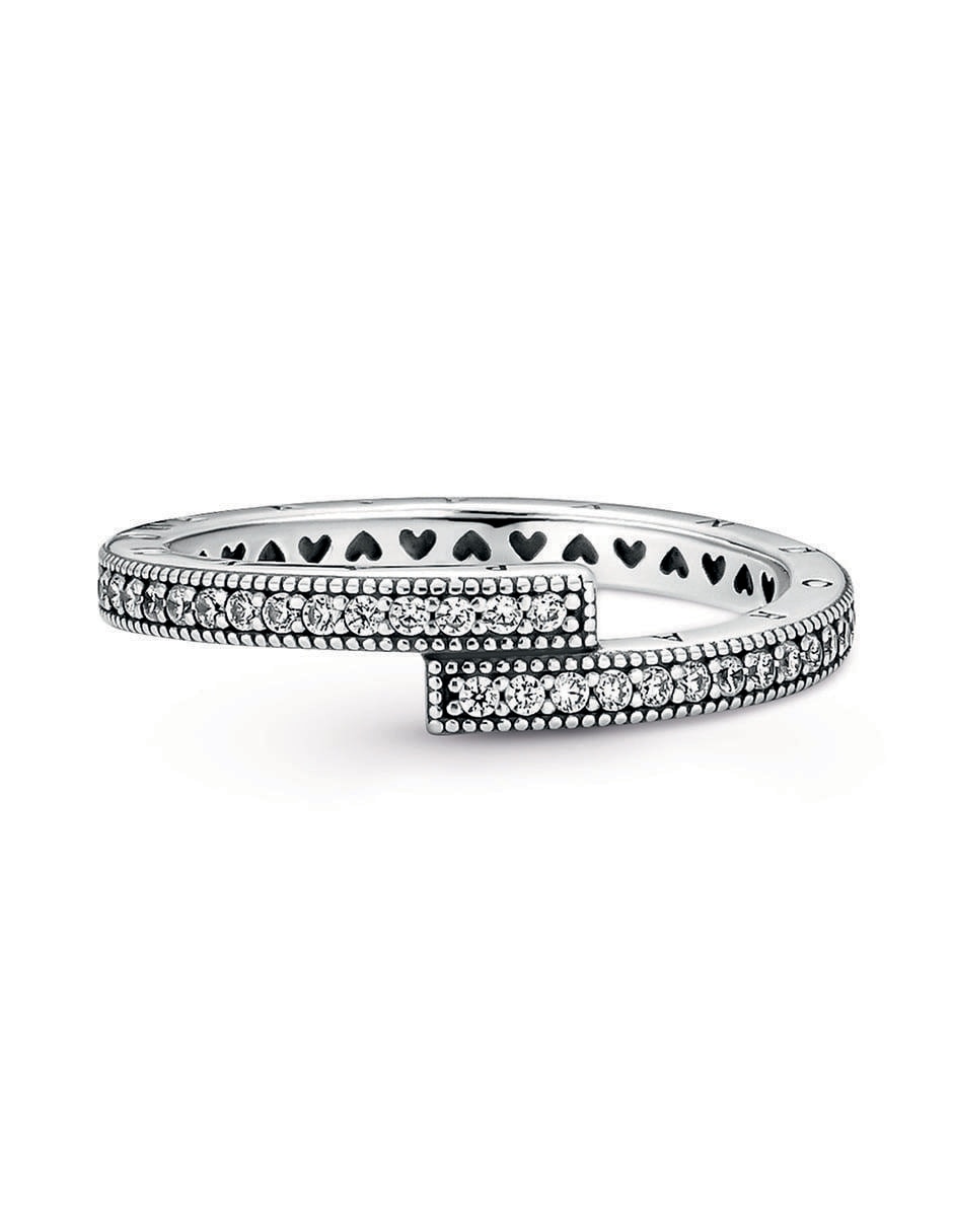 Anillo P 925 de plata diamante pavé 5