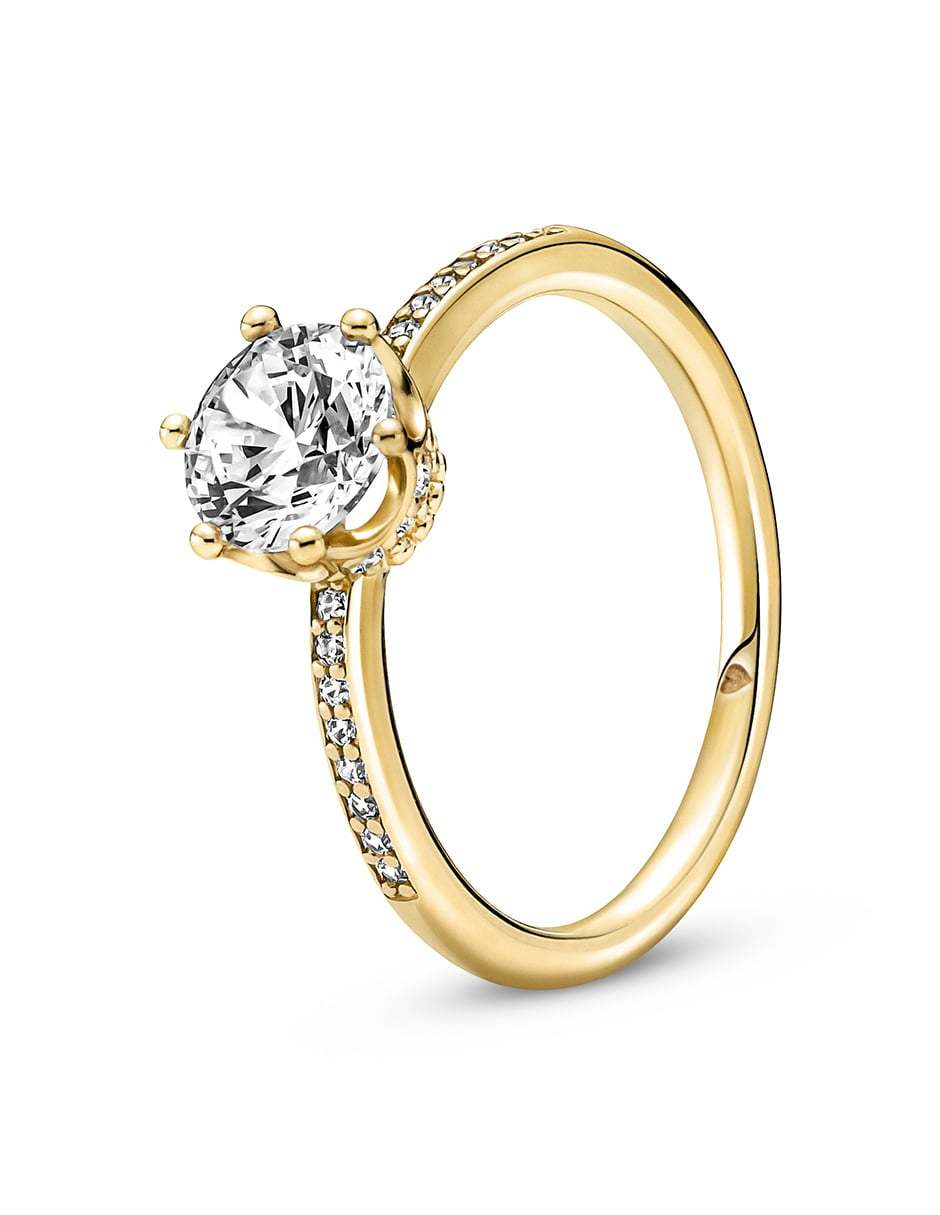Anillo redondo pavé