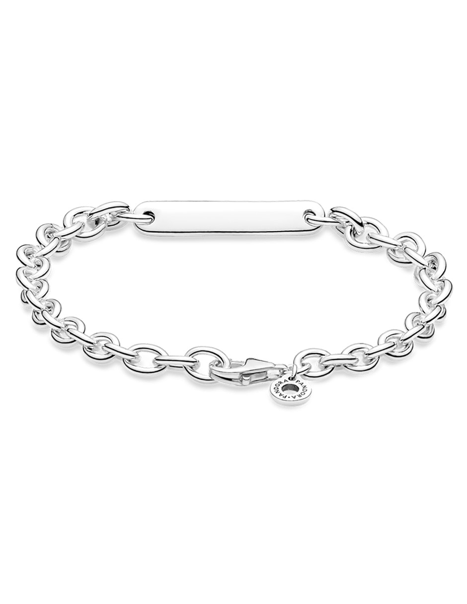 Brazalete de plata acabado pulido