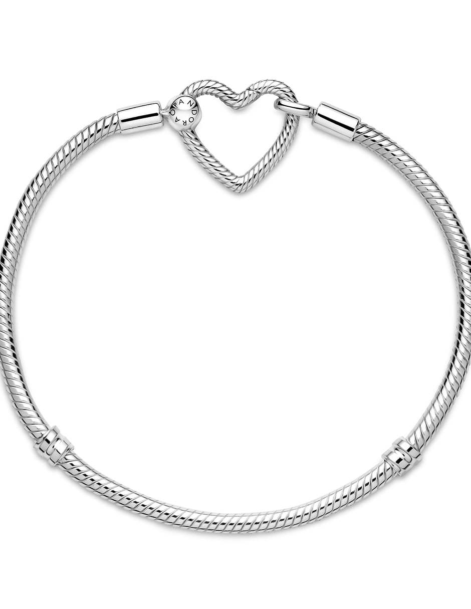 Brazalete de plata Moments acabado pulido 4