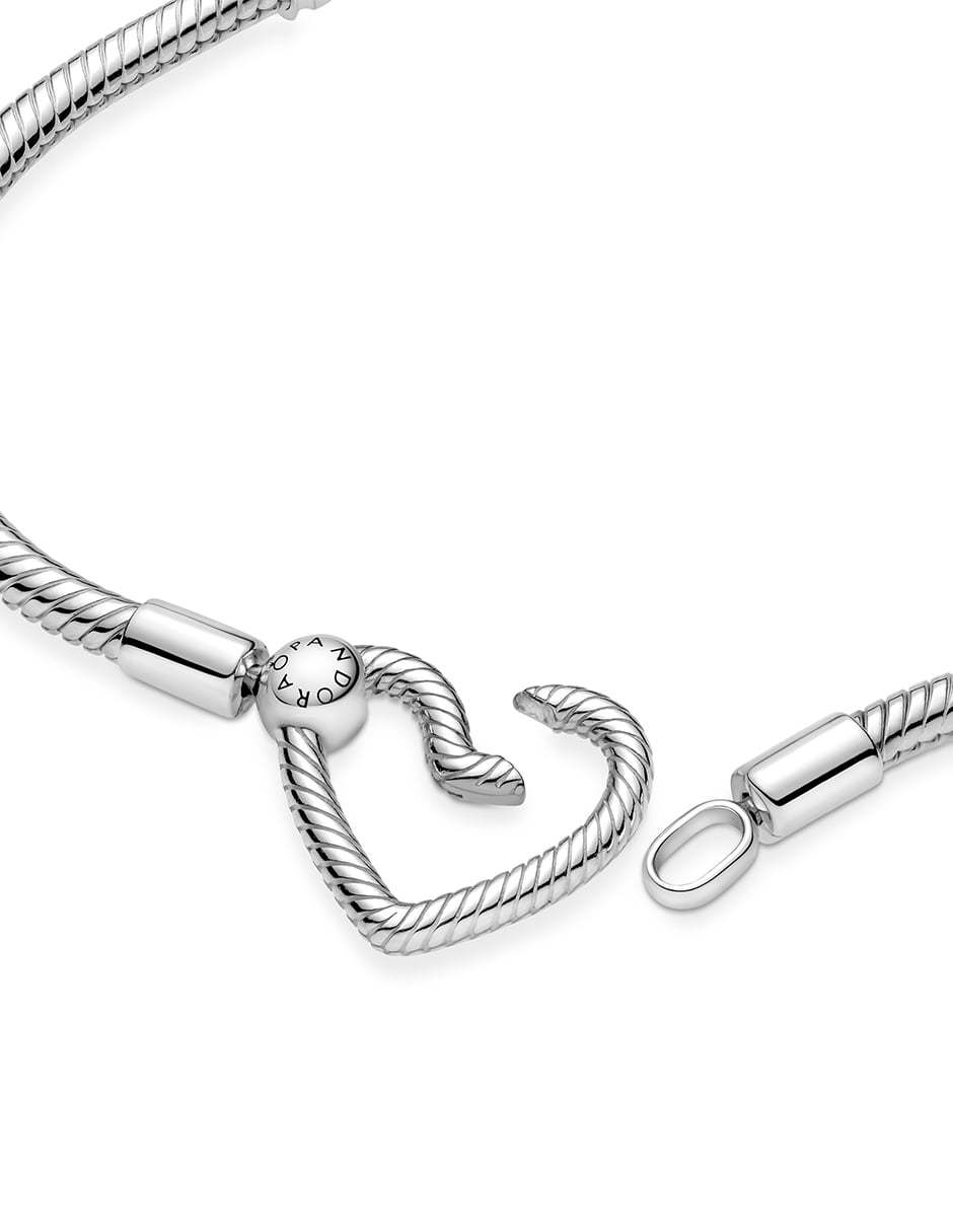 Brazalete de plata Moments acabado pulido 5