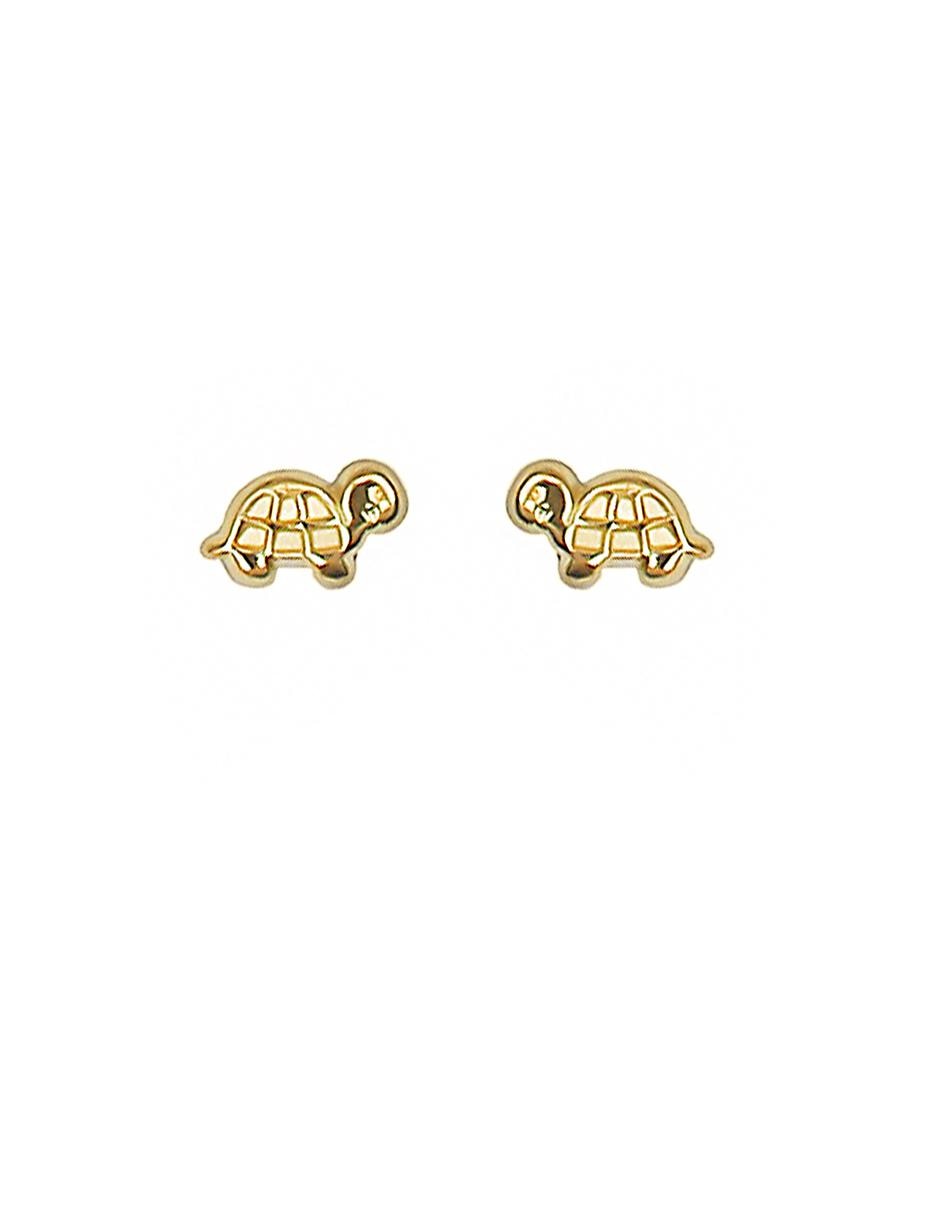 Aretes de oro 10 K con acabado brillante Aretes de oro 10 K con acabado brillante