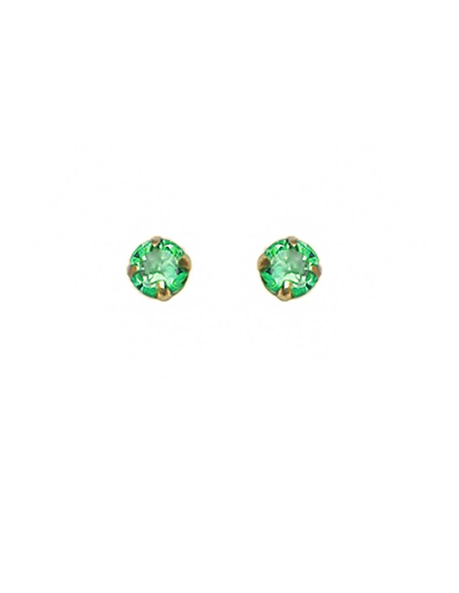 Aretes de oro 10 K con acabado brillante