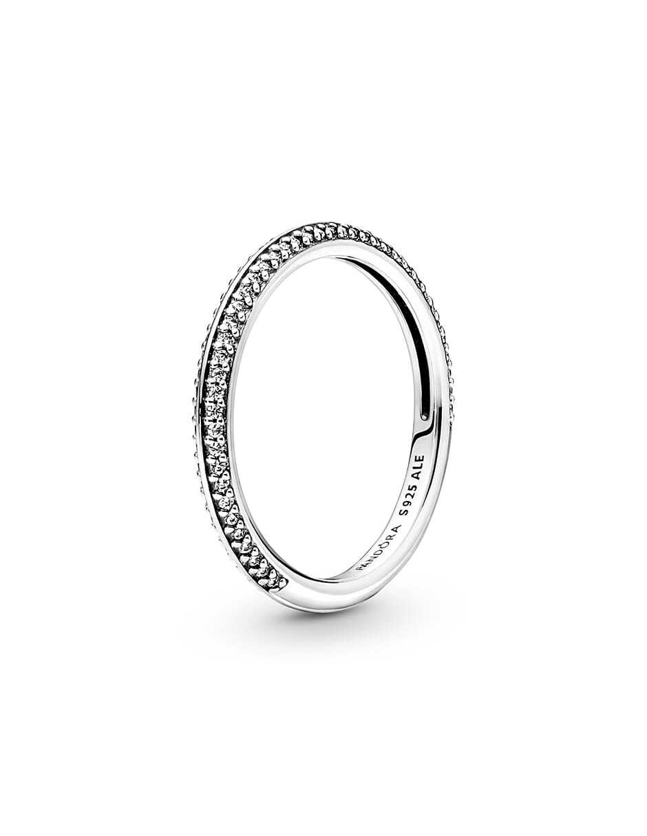 Anillo P 925 de plata pavé