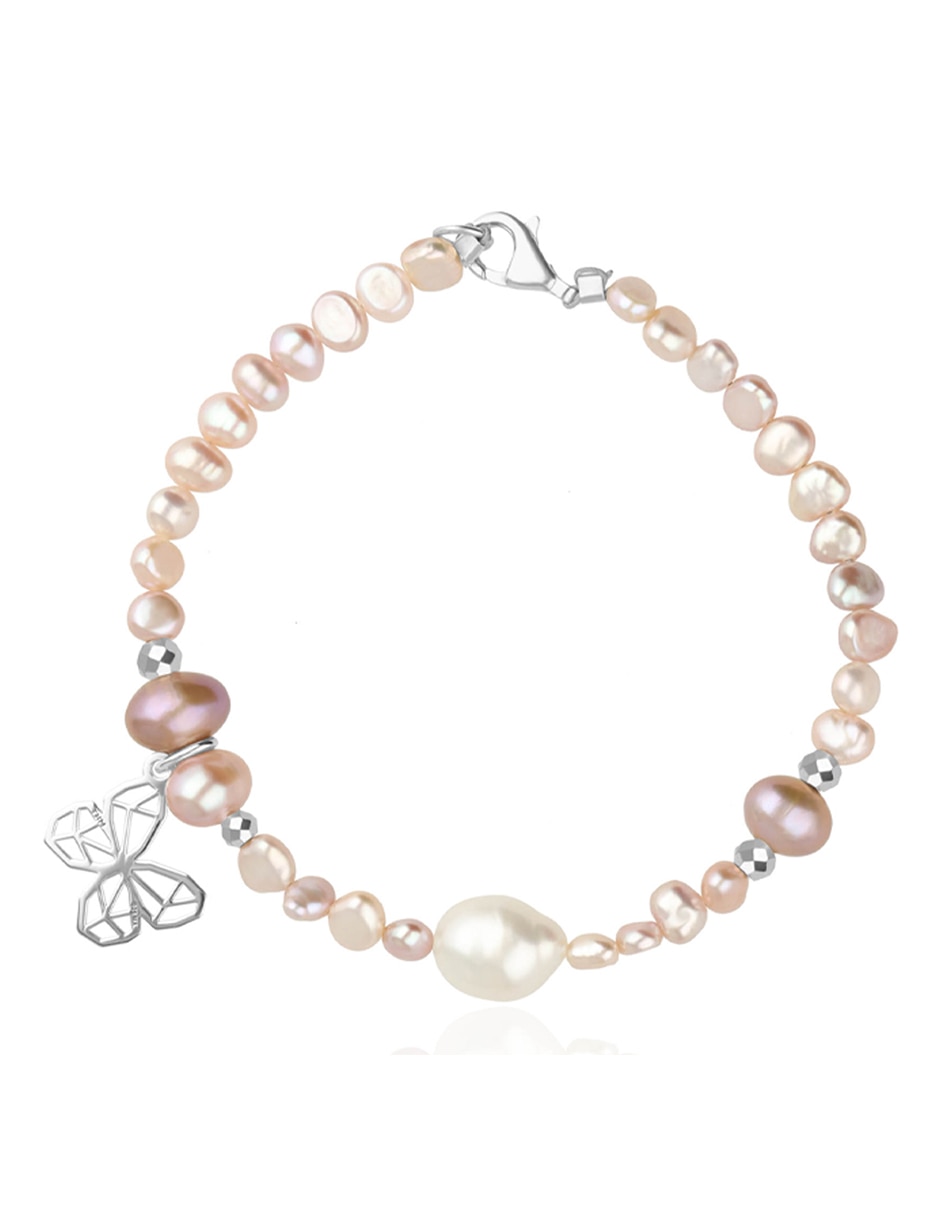 Pulsera de plata acabado lustre