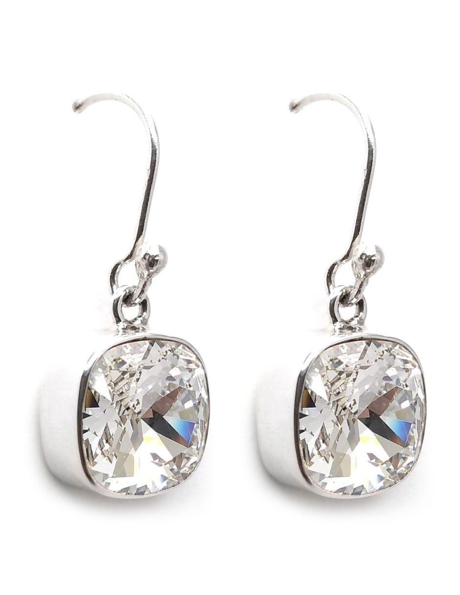 Aretes y collar p 925 cristal
