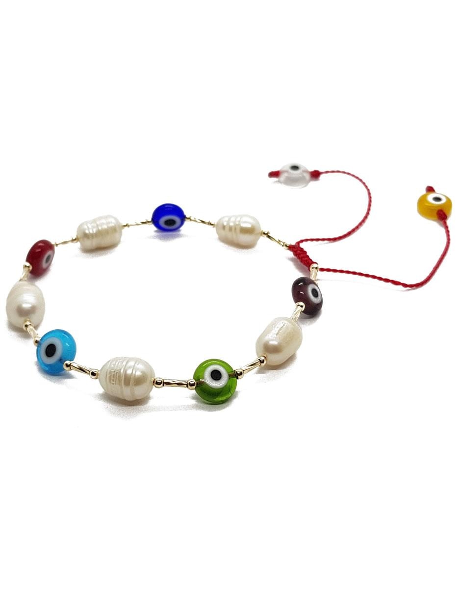 Pulsera con perla acabado liso 2