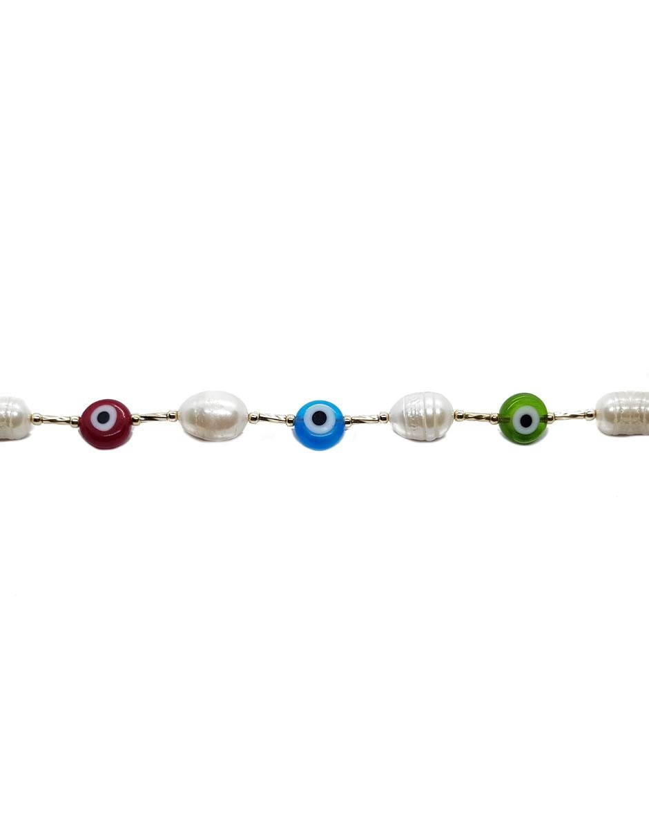 Pulsera con perla acabado liso 3