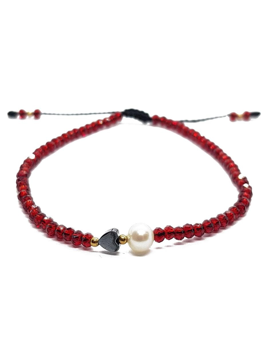 Pulsera con perla acabado liso 1