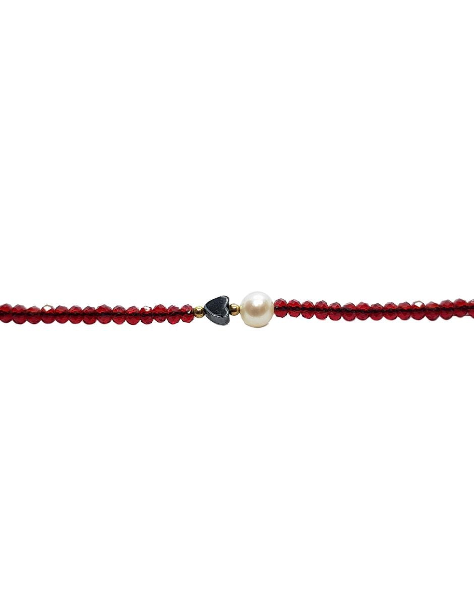 Pulsera con perla acabado liso 2