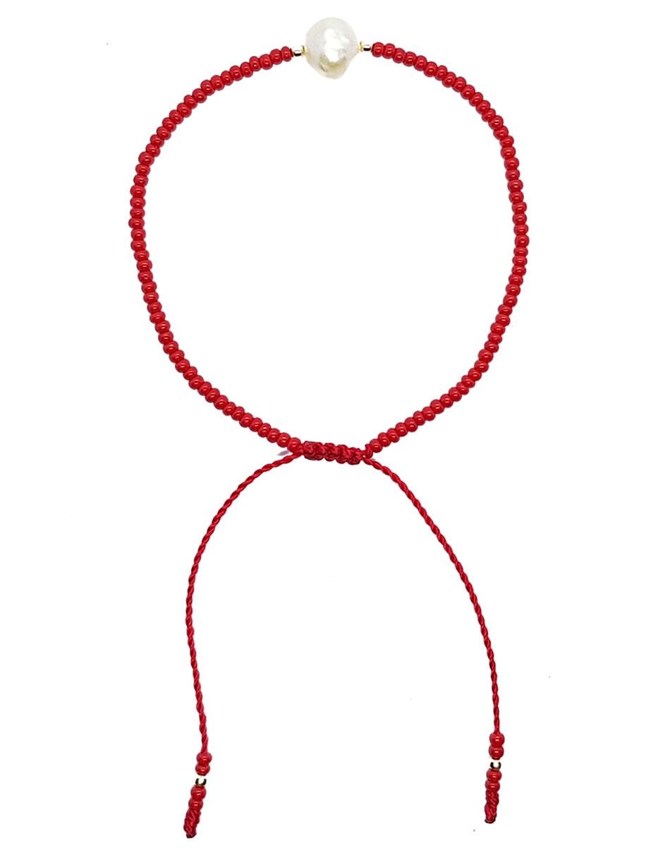 Pulsera con perla acabado liso 2