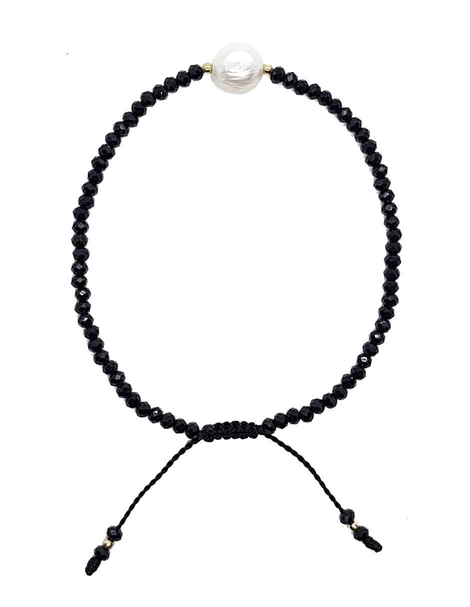 Pulsera con perla acabado liso 2