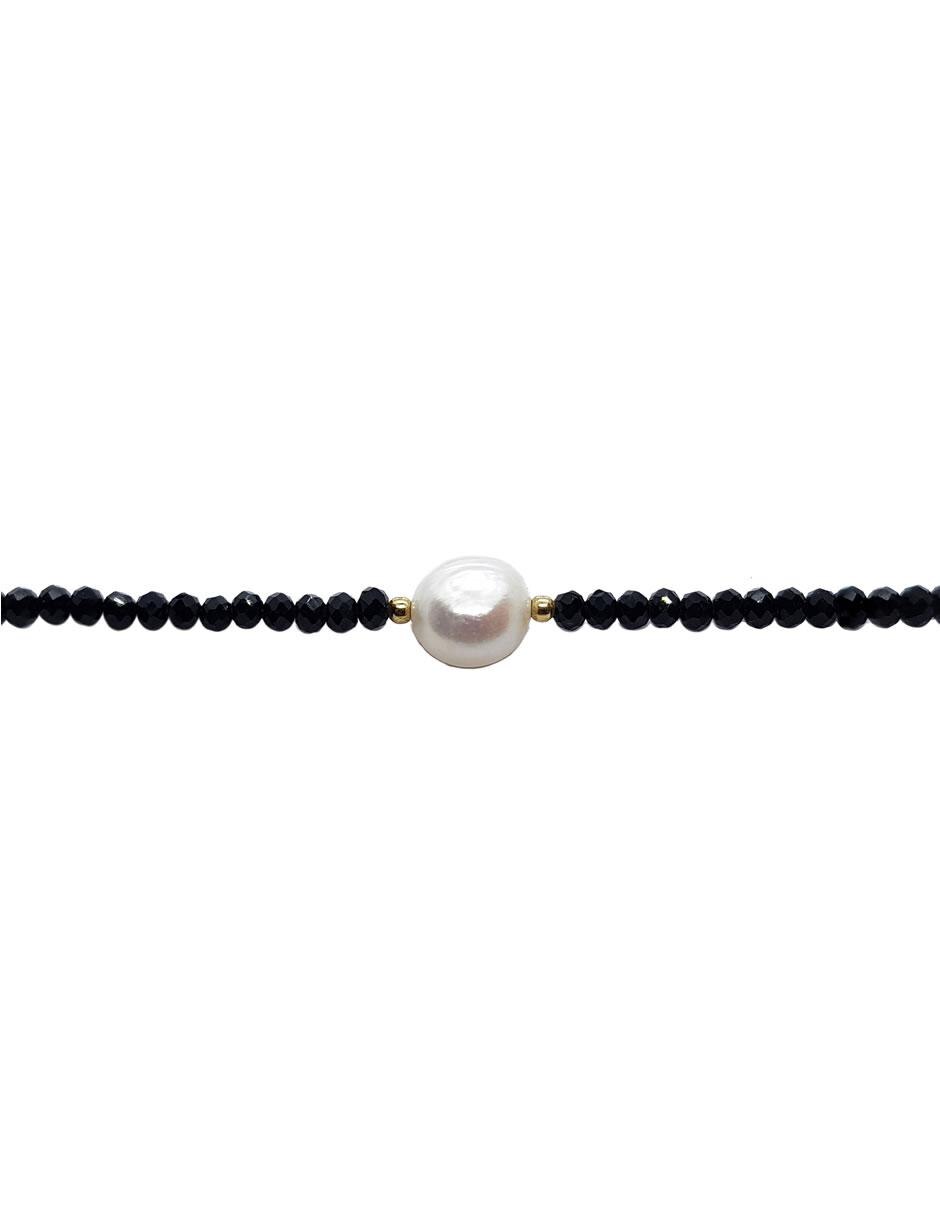 Pulsera con perla acabado liso 3