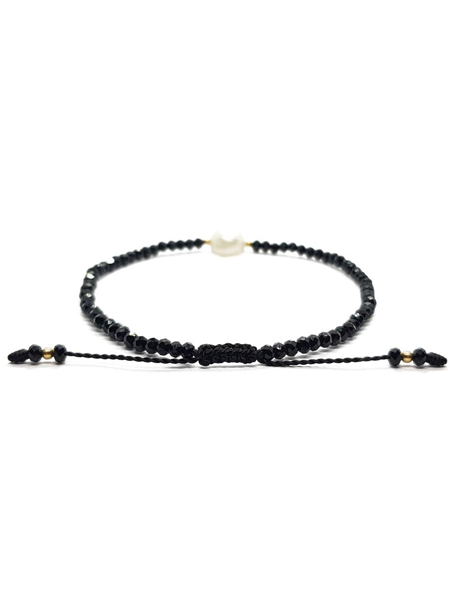 Pulsera con perla acabado liso 4