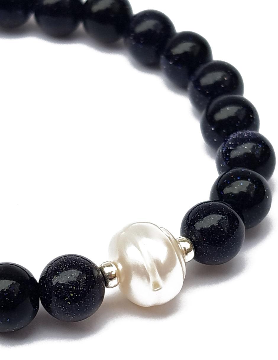 Set pulsera de plata con Aventurina, Sodalita y Rodonita 2