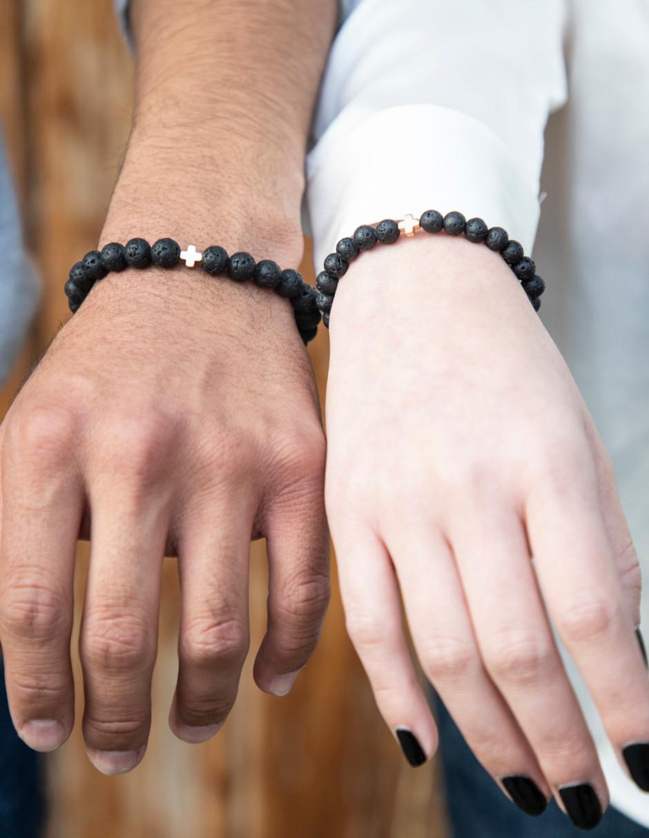 Set pulsera acabado mate 5