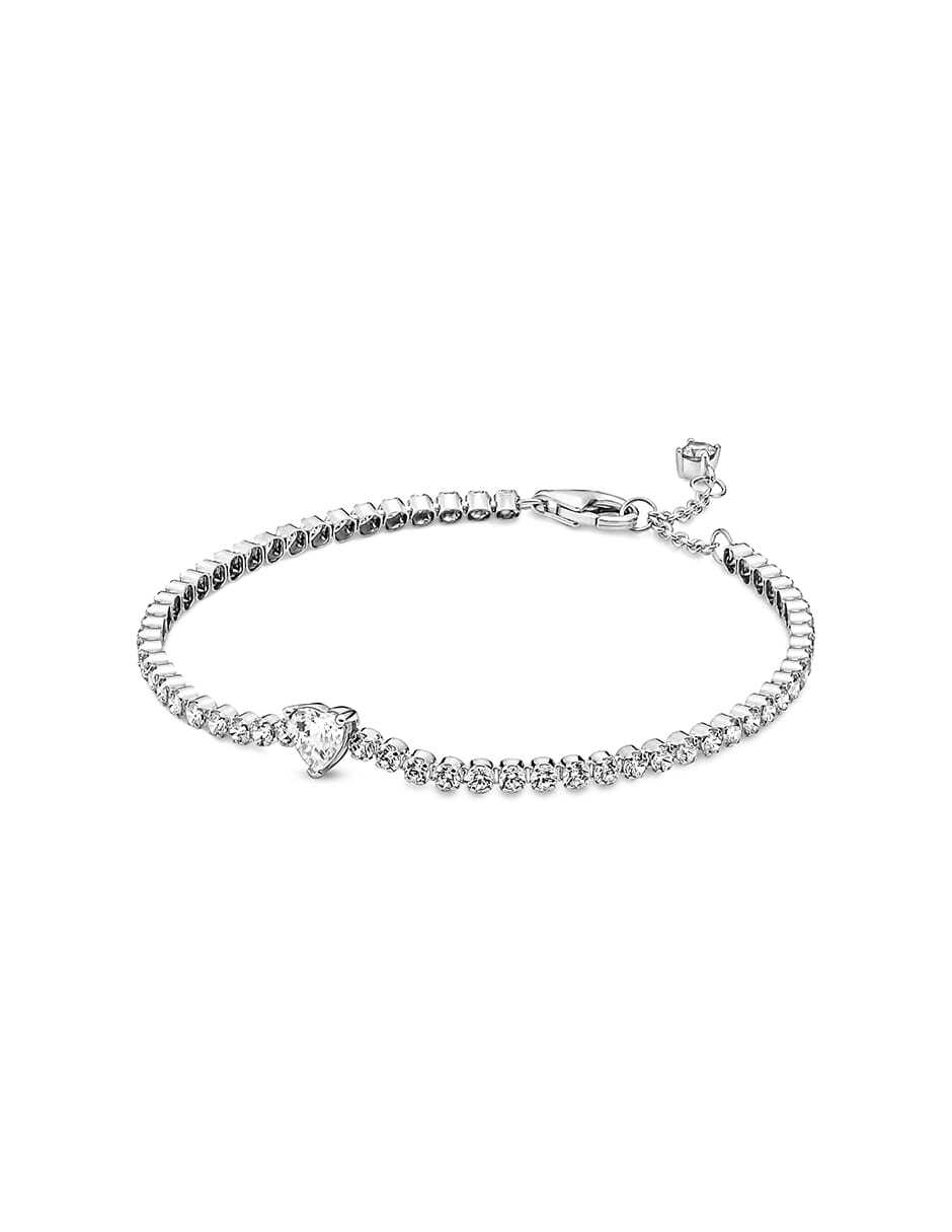 Brazalete de plata con zirconia acabado pavé Brazalete de plata con zirconia acabado pavé
