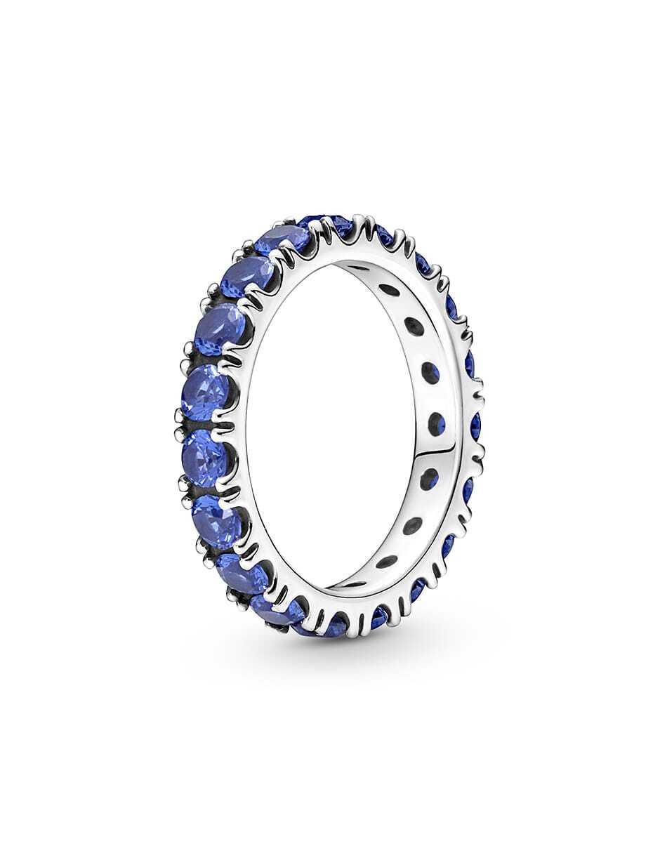 Anillo de flor Timeless P 925 de plata cristal pavé