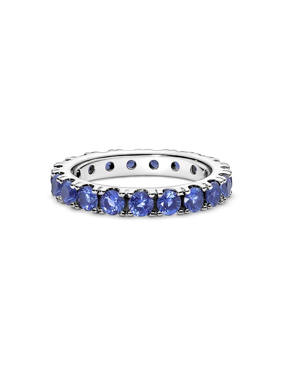 Anillo de flor Timeless P 925 de plata cristal pavé
