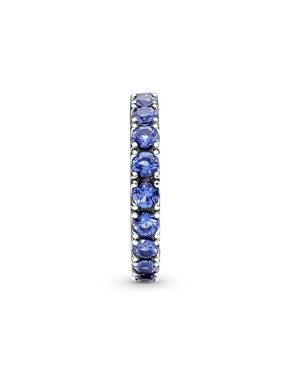 Anillo de flor Timeless P 925 de plata cristal pavé