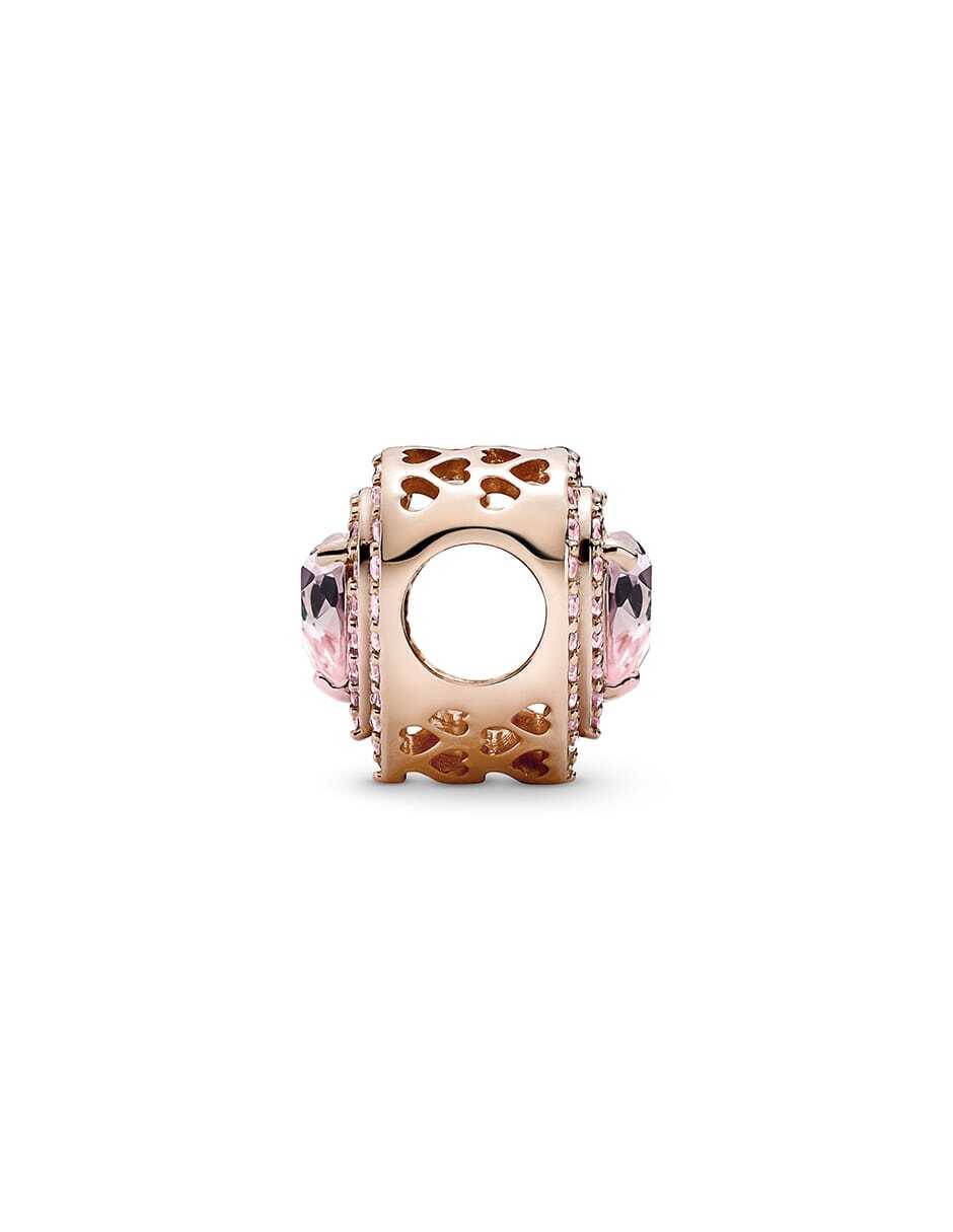 Colgante de corazón Pandora de plata zirconia cúbica