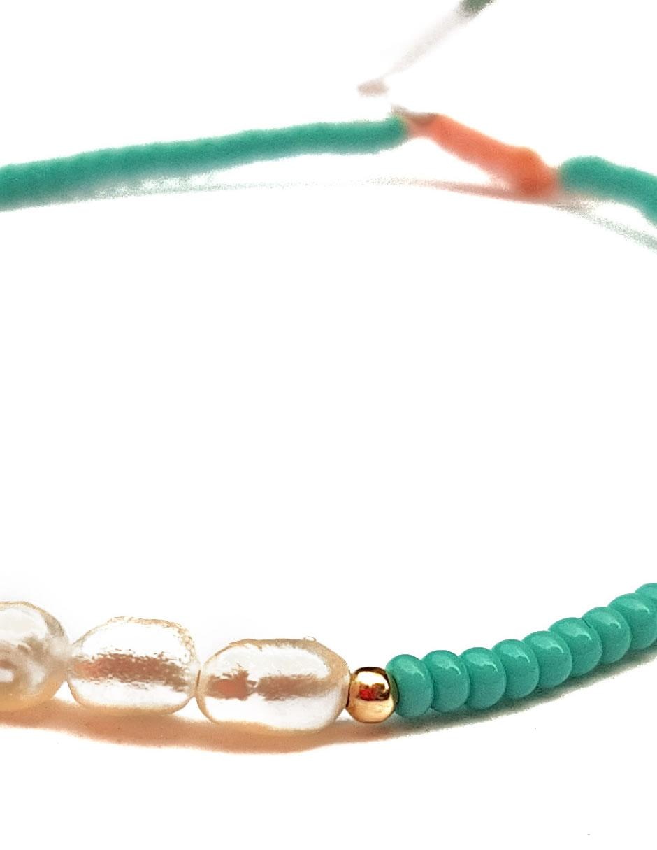 Pulsera con perla acabado liso 3