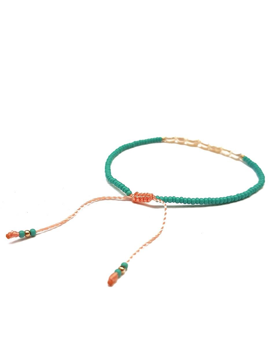 Pulsera con perla acabado liso 5