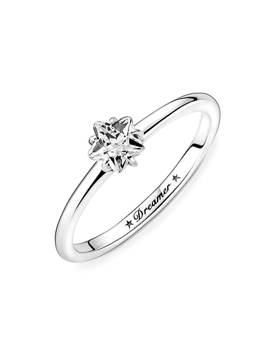 Anillo de estrella Moments P 925 de plata zirconia cúbica pulido