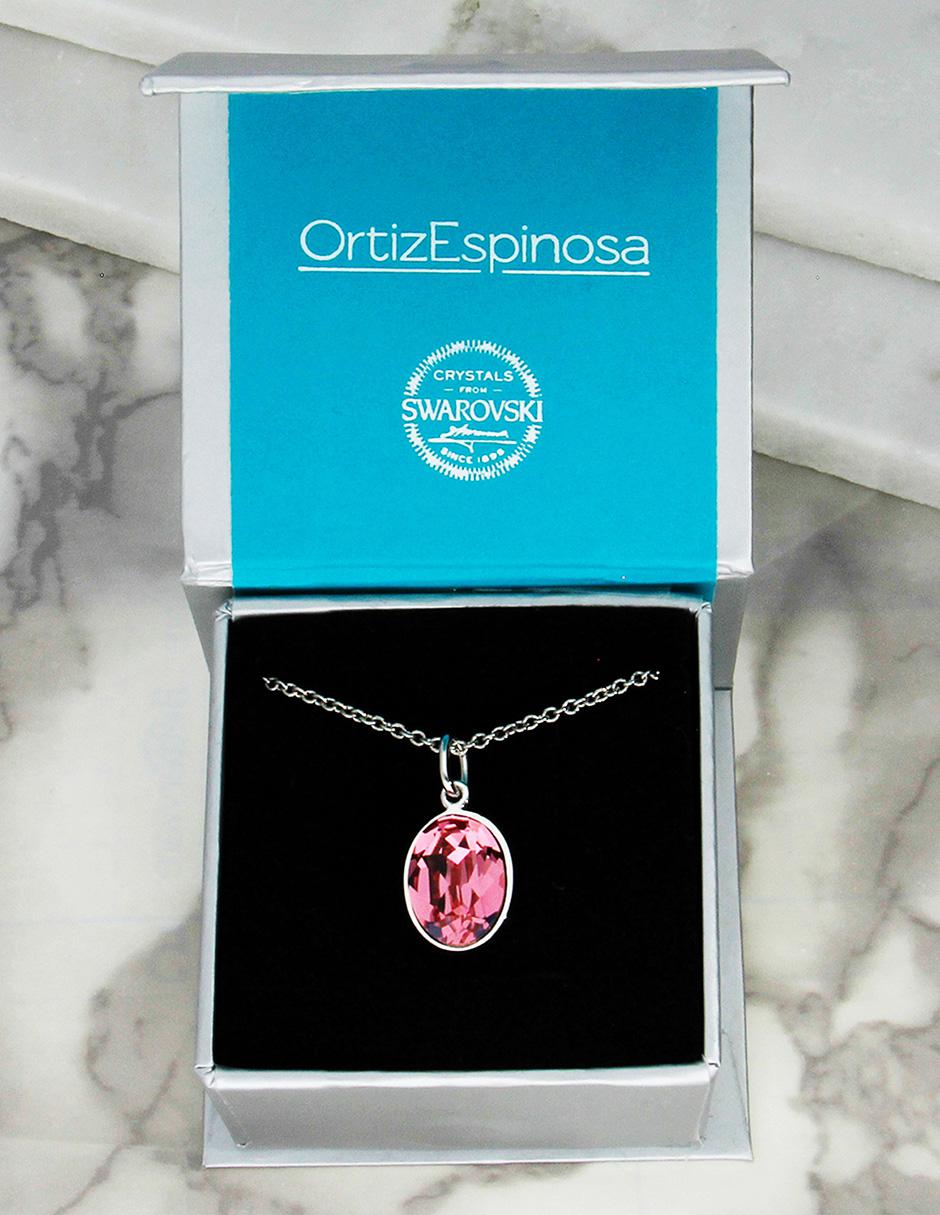Dije colgante y dije ovalada ortiz espinosa cristal