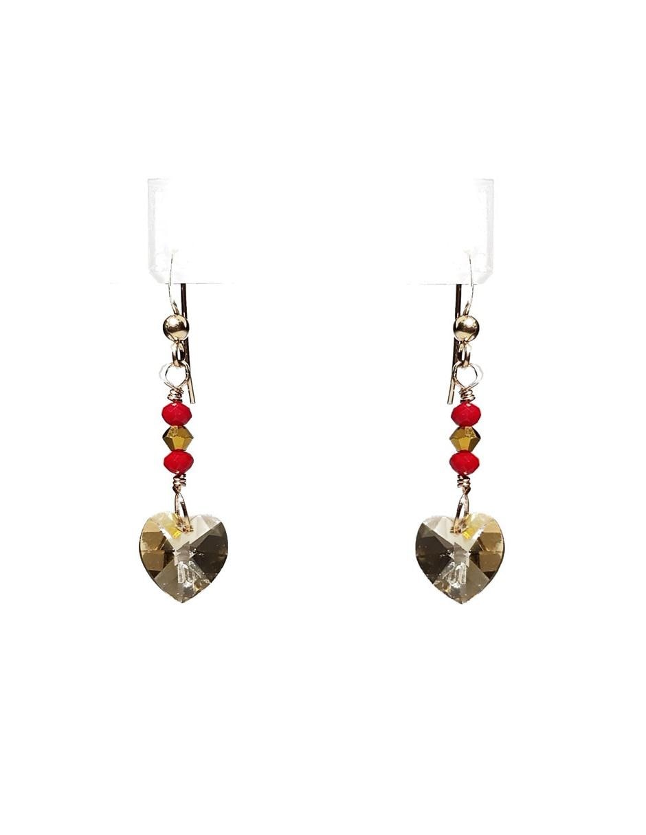 Aretes de oro laminado con acabado brillante Aretes de oro laminado con acabado brillante