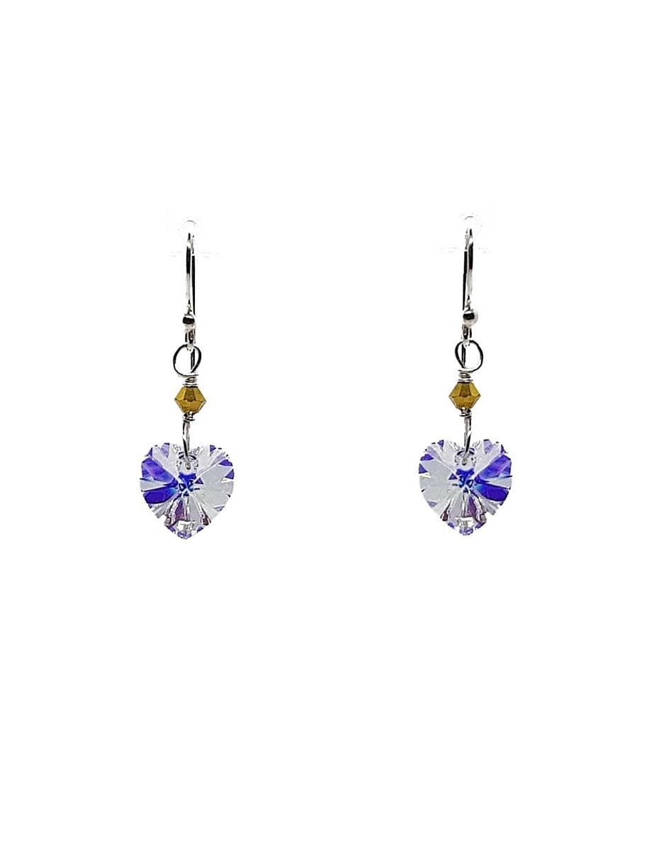 Aretes de plata con acabado brillante Aretes de plata con acabado brillante