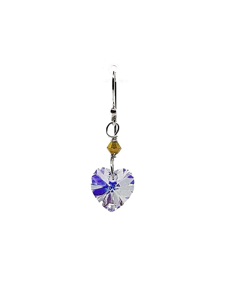 Aretes de plata con acabado brillante 2