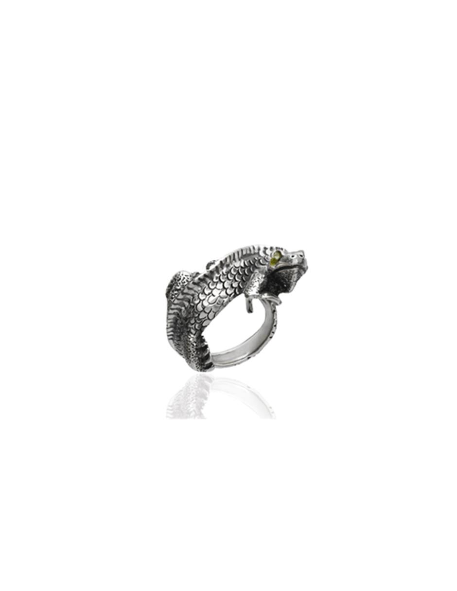 Anillo de serpiente México Salvaje P 925 peridoto brillante 3