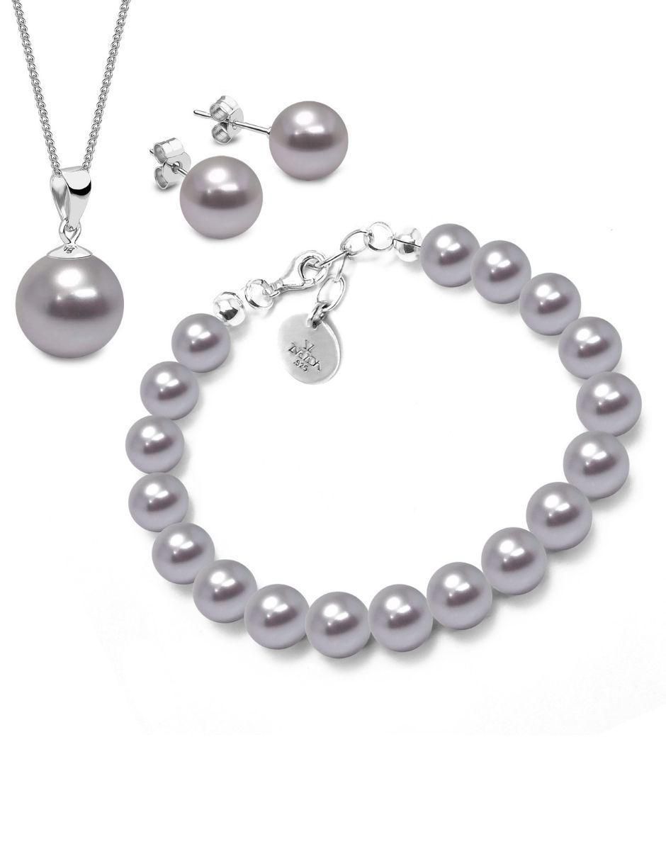 Aretes, collar y pulsera p 925
