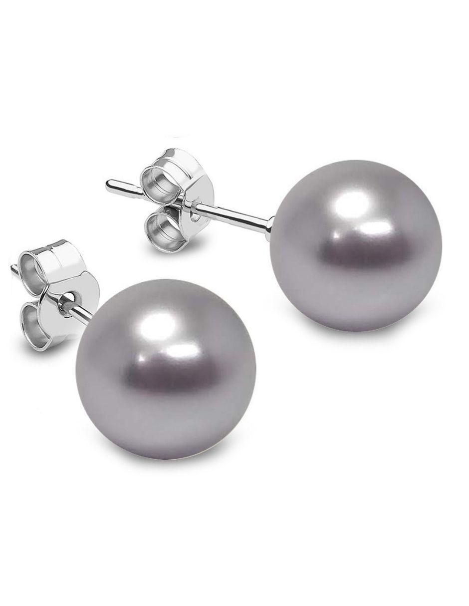 Broqueles de plata con acabado brillante cristal 1