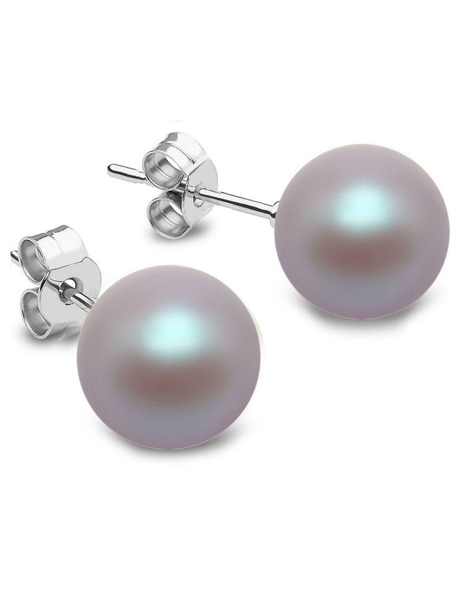 Broqueles de plata con acabado brillante cristal