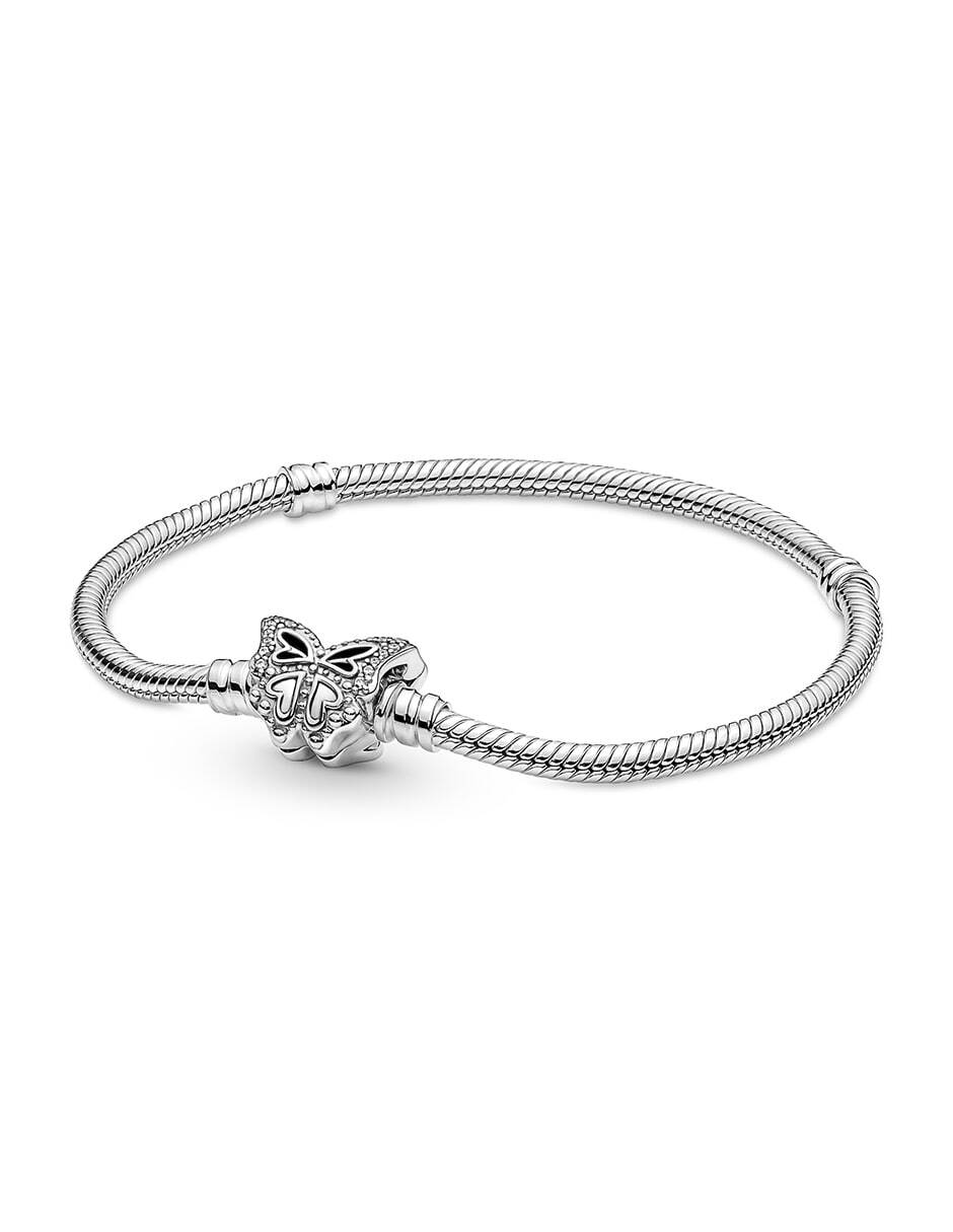 Brazalete de plata acabado pulido