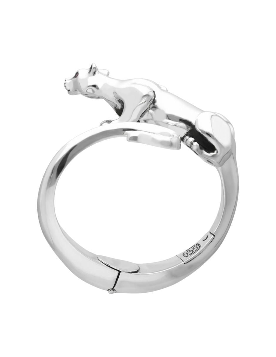 Brazalete de plata acabado liso