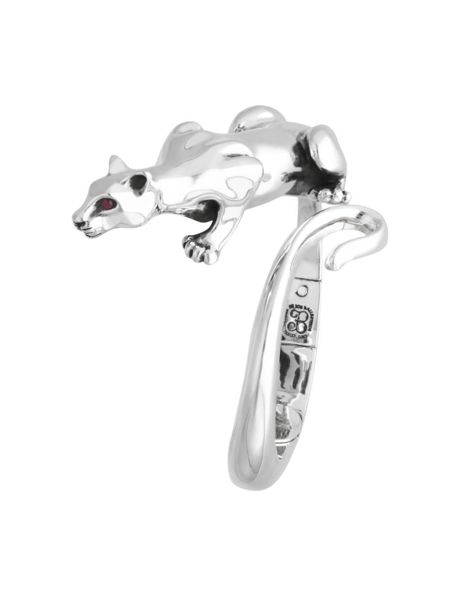 Brazalete de plata acabado liso
