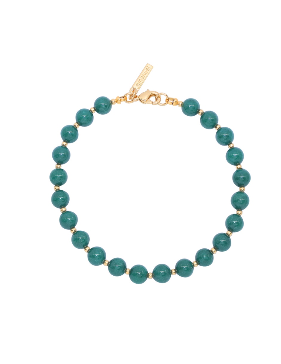 Pulsera con gema acabado lustre 1