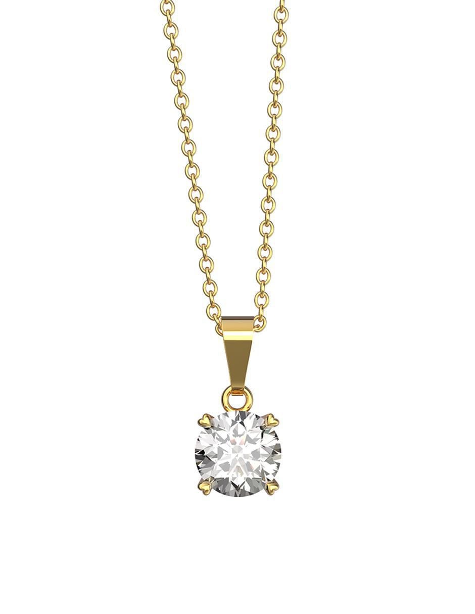 Dije redondo cristal